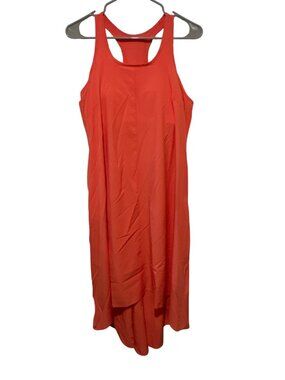 NEW Halara Breezeful Athletic Dress Women's S Coral Orange Hi Low Built In Bra